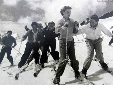 Ski vintage dans les Hautes-Alpes