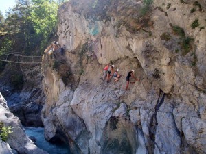 Via ferrata à Chateau Queyras