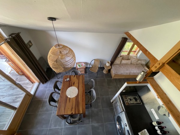 Séjour vu de la mezzanine