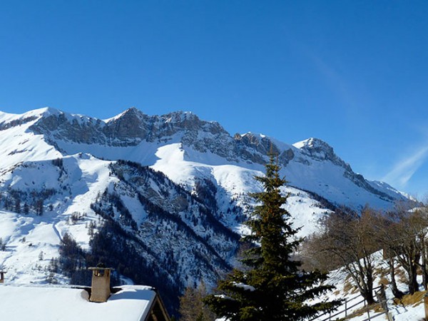 vue hiver du balcon côté OUEST