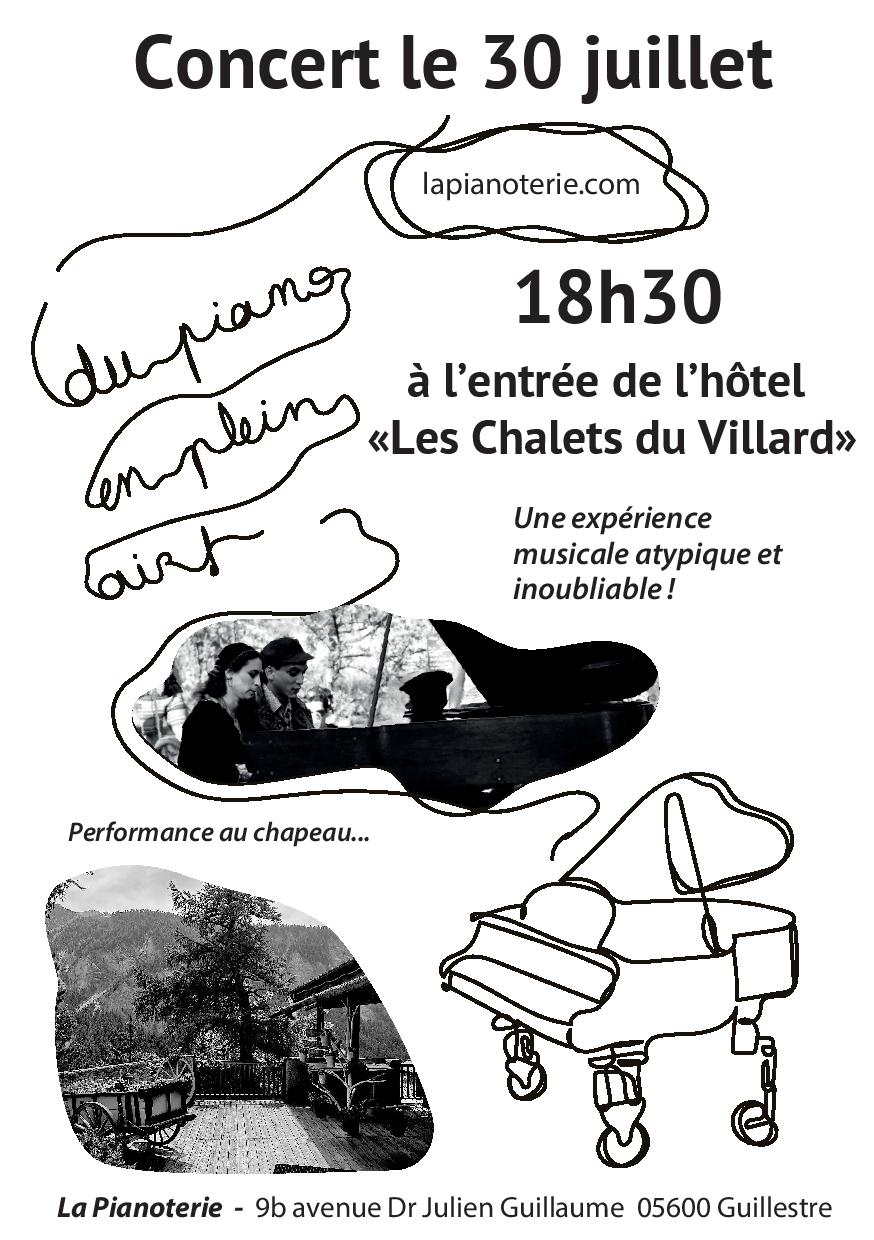Affiche pianoteries glissees